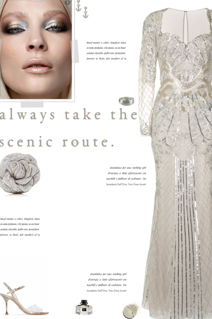 How to wear a Sequin Embellished Long Sleeve Gown!