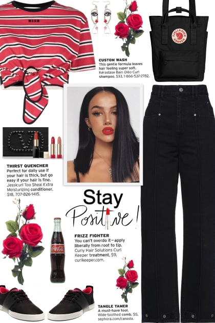 How to wear a Cotton Striped Tie-Waist Top!