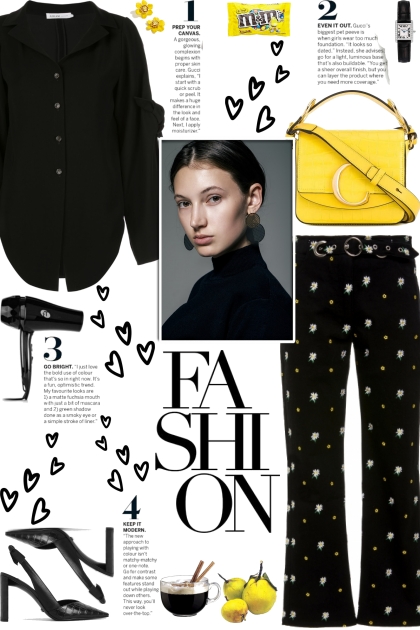 How to wear a Ruffle-Detail Long-Sleeve Shirt!