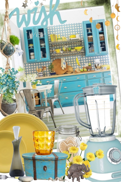 make your wish come true in yellow n blue