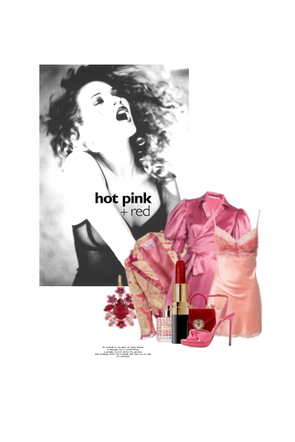 Le Plaisir Est Coloré En Rose Chaud ... Et Rouge
