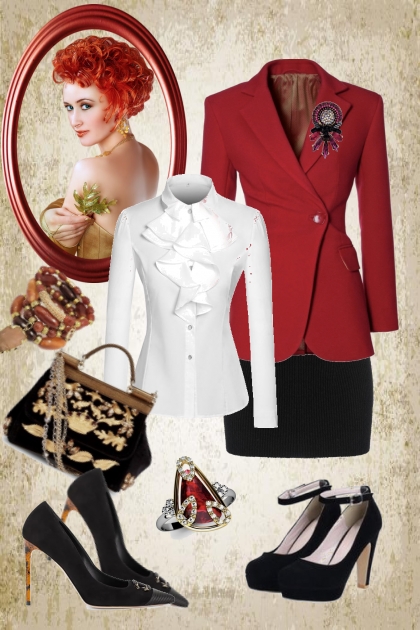 Red - black - white