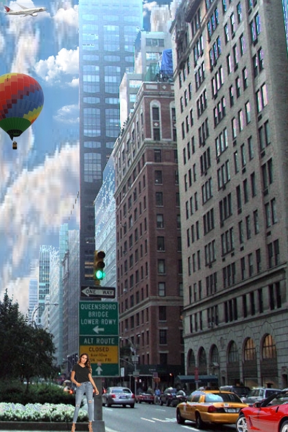 Sightseeing from a balloon