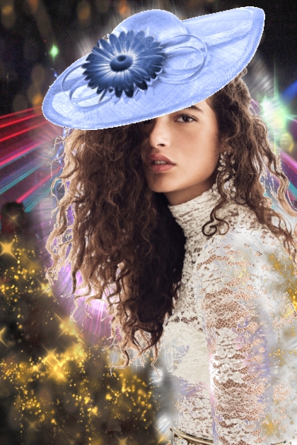 A flat blue hat