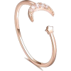 Aaa Cz Ring - Star Moon Club (rose Alloy) Nhkse27221 - Rings - 