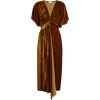Masscob Plunging V-neck velvet dress - Dresses - 
