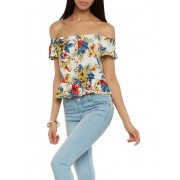 Printed Off the Shoulder Top - Top - $10.97 